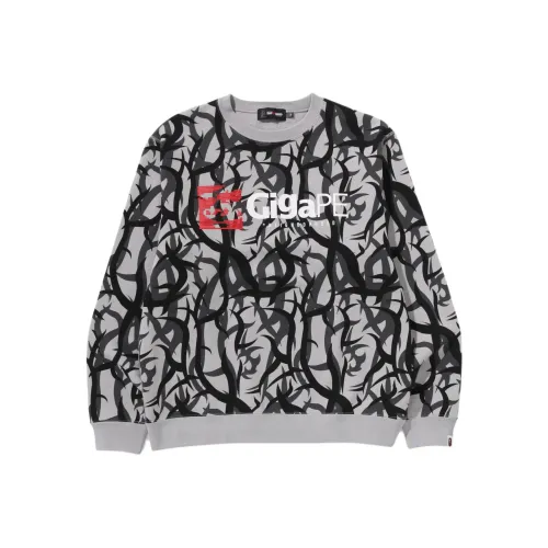 A BATHING APE Neighborhood Co Бренд Серый Унисекс Свитшоты