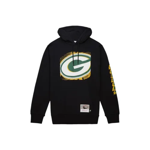 MITCHELL NESS x NFL Зеленый Bay Packers Big Face 7,0 Толстовка Мужской Черный