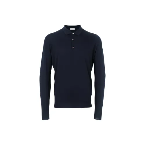 JOHN SMEDLEY Blue Men's Polo