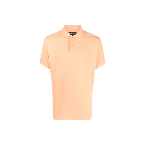 BARBOUR Мужская поло оранжевого цвета