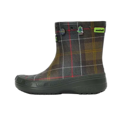 Barbour Ботильоны Зеленый-коричневый Клетчатый Унисекс