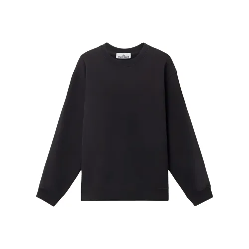 STONE ISLAND Черный Мужские Свитшоты