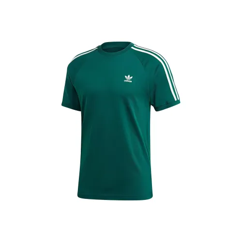 Adidas Originals Shamrock Retro Stripes T-Shirt Мужской Зеленый