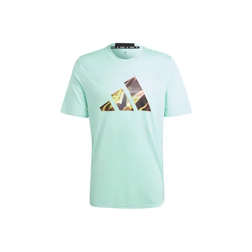 Adidas Hiit Дизайнерский Для Механизма Tee T Рубашка Мужская Зеленая