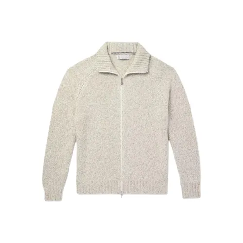 BRUNELLO CUCINELLI Бежевый Мужской Трикотаж