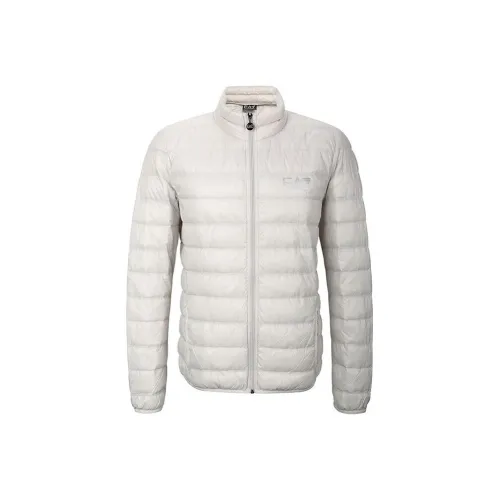 EMPORIO ARMANI Light Gray Men's Jackets EMPORIO ARMANI Светло-серые мужские куртки