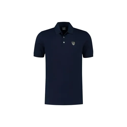 EMPORIO ARMANI EA7 SS22 Поло Мужское Темно-синий