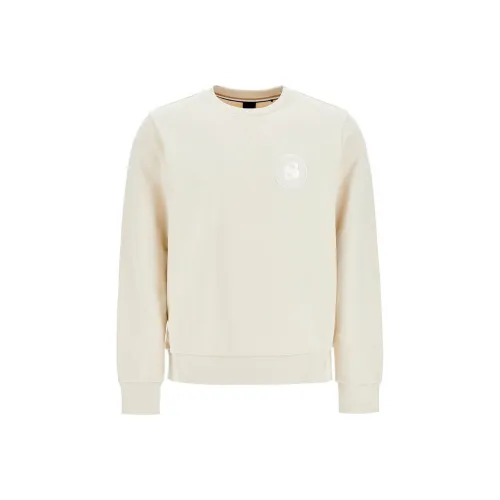 HUGO BOSS Свитшот Мужской Экрю