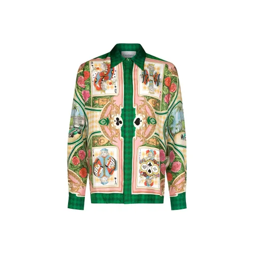 CASABLANCA Зеленые Мужские Рубашки