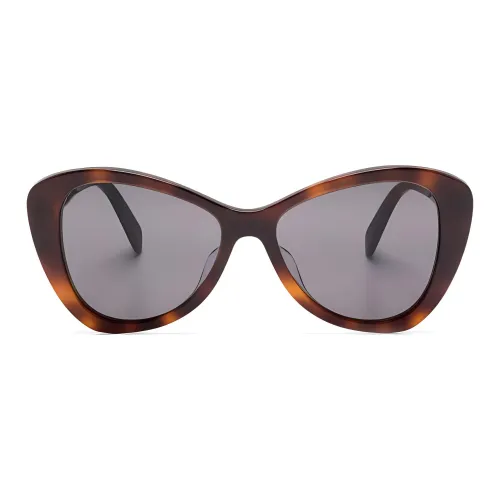 CELINE Нерегулярная форма Солнцезащитные очки Женские Коричневый