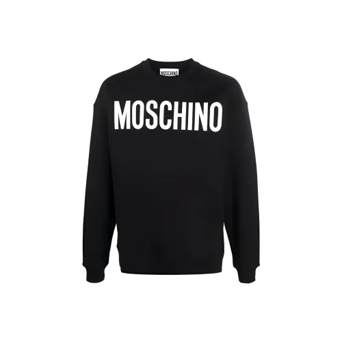 MOSCHINO Мужские черные свитшоты