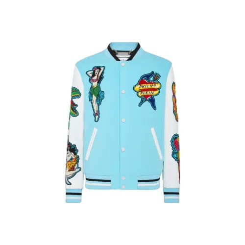 PHILIPP PLEIN Небесно-голубой Мужские Куртки