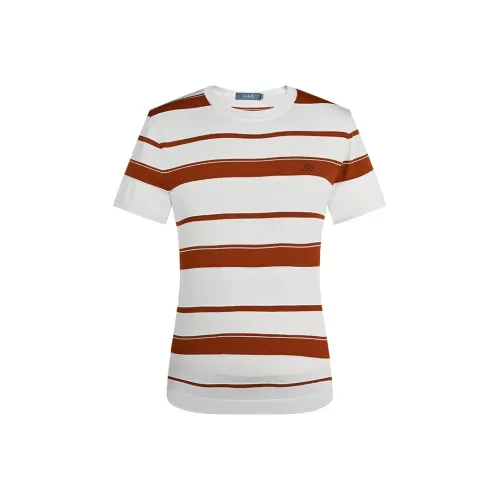 JODOLL T-Рубашка Мужская Оранжевая Красная