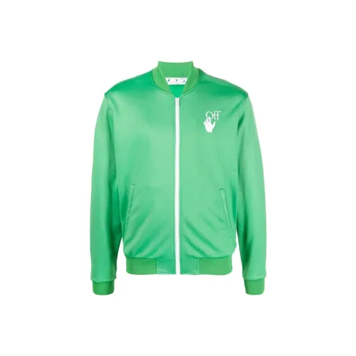 Off Белый Зеленый Мужские Куртки