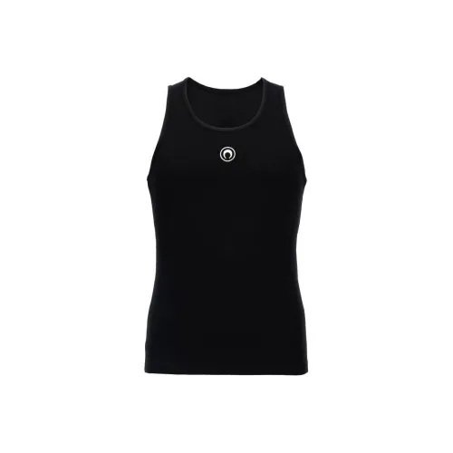 Marine Serre Топ без рукавов Мужской Черный