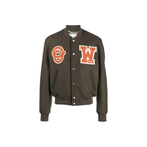 Off Белый Зеленый Мужские Куртки