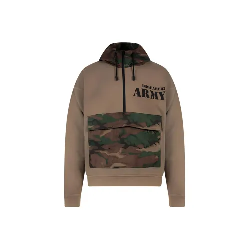 DSQUARED 2 CAMEL Мужские Свитшоты