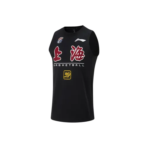 LINING CBA Collection Мужские майки черного цвета