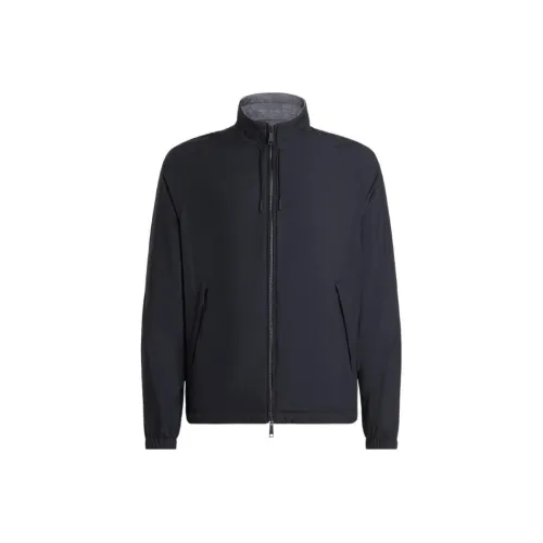 Ermenegildo Zegna Мужские куртки морского синего цвета
