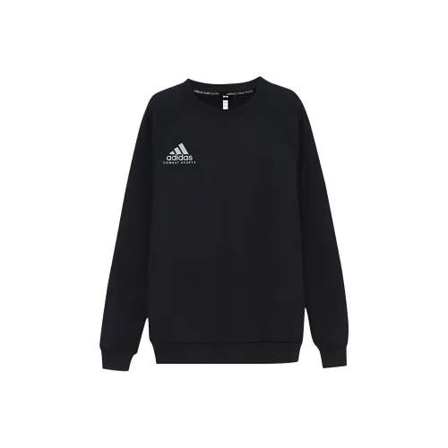 Adidas Черный с белым логотипом Унисекс Свитшоты