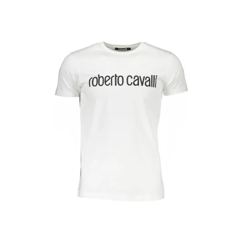 Roberto Cavalli Белая Мужская T-Рубашка