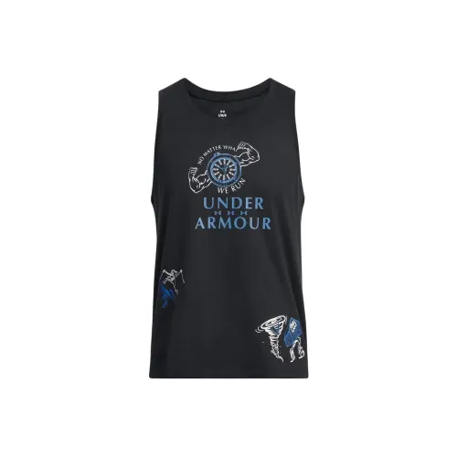 Under Armour Топ без рукавов Мужской Черный