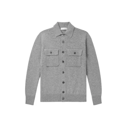 BRUNELLO CUCINELLI Серый Мужской Трикотаж