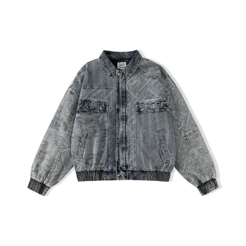 TEKABLU Свободный крой Куртка Мужская Hundred Families Синий