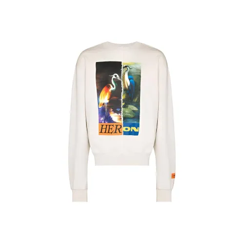 HERON PRESTON Экрю Мужские Свитшоты