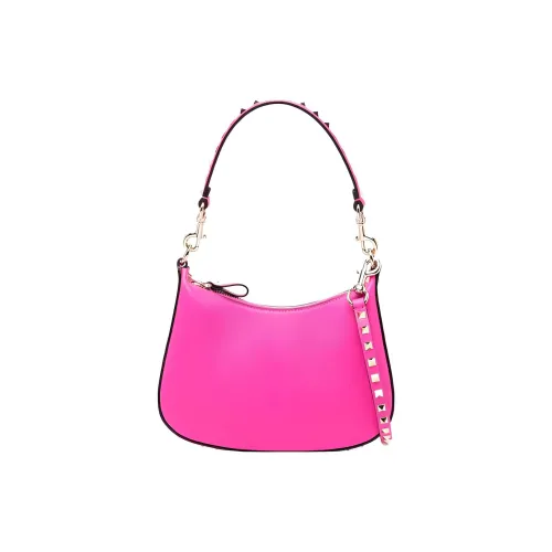 Valentino Rockstud Сумка-хобо из телячьей кожи сумка через плечо женская розовая