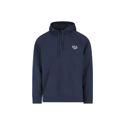 A.P.C. Joint Paragraph Синий Мужской Свитшот