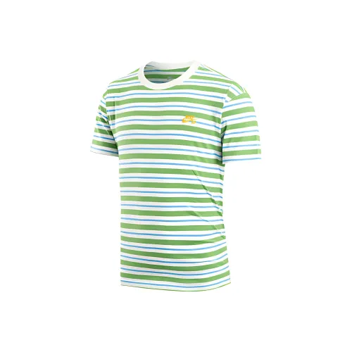 Nike Рукав с оборванным плечом T-рубашка Мужская Зеленая