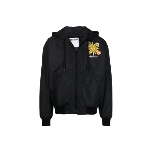 MOSCHINO Мужские черные куртки