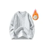 Бело-серый вереск, флисовая подкладка