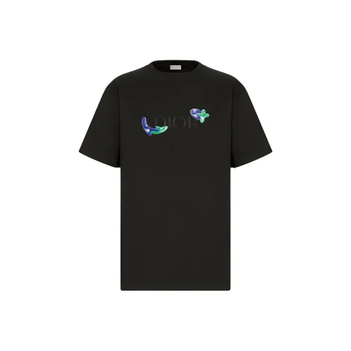 DIOR Quarterly New Products Черные Мужские T-Рубашки