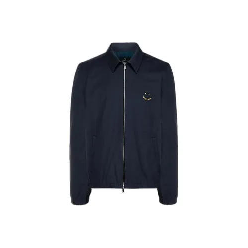Paul Smith Темно-синие мужские куртки