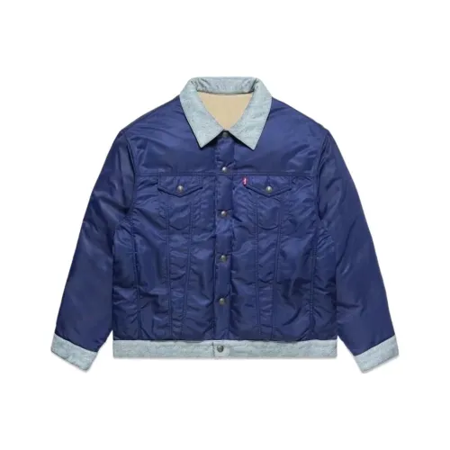 Levis x CLOT Co Бренд Морской синий Унисекс Куртки