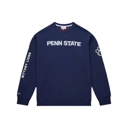 MITCHELL NESS Темно-синий Penn State Nittany Lions There Спина Толстовка Мужской Navy