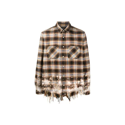 AMIRI Коричневый Мужские Рубашки