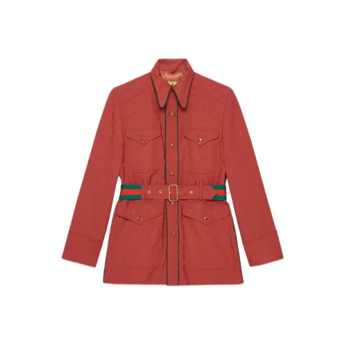 GUCCI Кирпично-красный Мужские Куртки