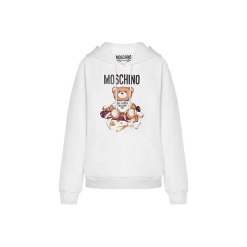MOSCHINO FW23 Толстовка Мужской Белый