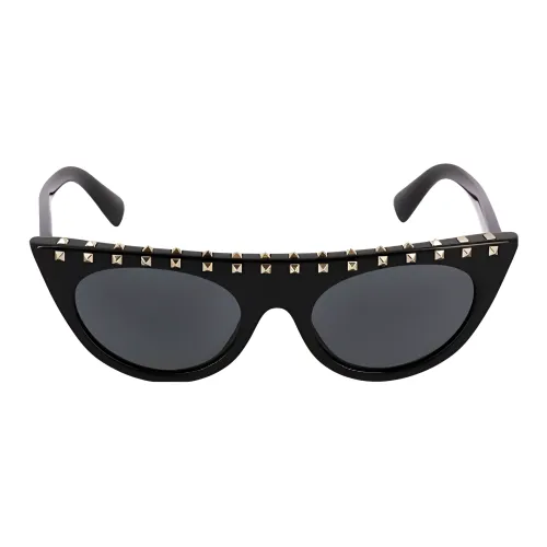 Valentino Нерегулярная форма Солнцезащитные очки Женские Черный