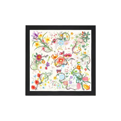 GUCCI Шелковые шарфы для женщин многоцветные