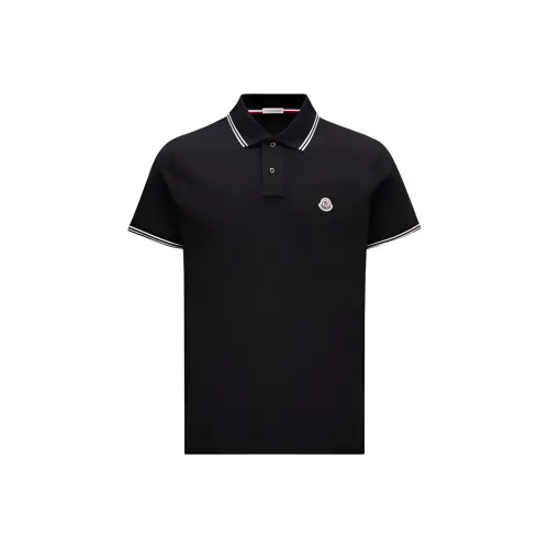MONCLER Мужская черная поло