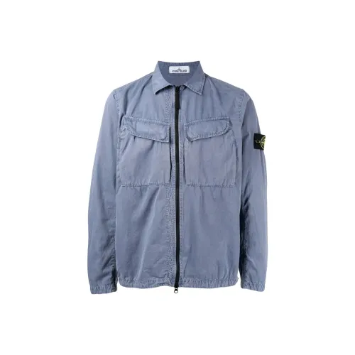 Stone Island Павлин Синий Мужская Куртка