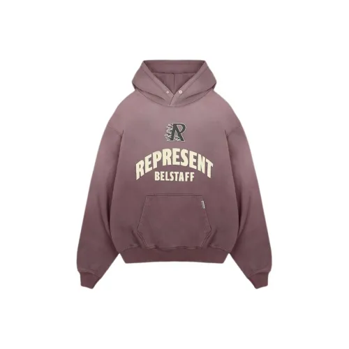 REPRESENT Belstaff Collaboration Розовый Фиолетовый Мужские Свитшоты