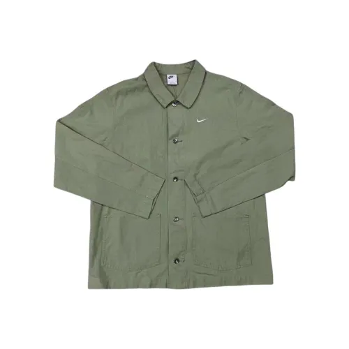 Nike Масляный Зеленый Мужские Куртки