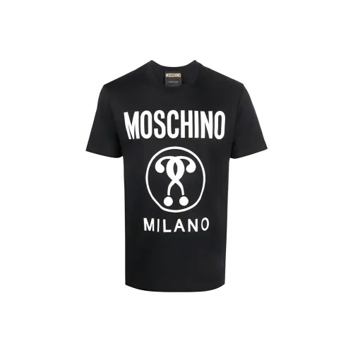 MOSCHINO Мужские черные T-рубашки