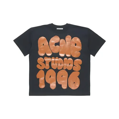 ACNE STUDIOS SS25 T-Shirt Унисекс Черный