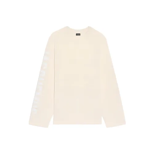 Jacquemus Светло-бежевые Мужские T-рубашки